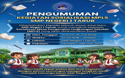 SOSIALISASI MPLS SMP NEGERI 1 TARUB