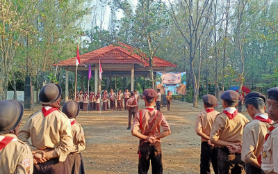 Penerimaan Penggalang Baru dan Pelantikan Dewan Penggalang Gudep SMP Negeri 1 Tarub Tahun 2025 Berlangsung Sukses